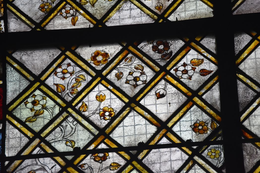 verrière sud de la chapelle des fonts baptismaux (baie 28), détail