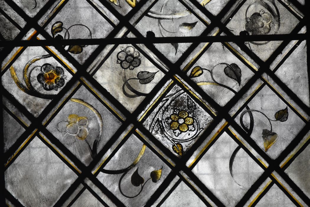 verrière sud de la chapelle des fonts baptismaux (baie 28), détail