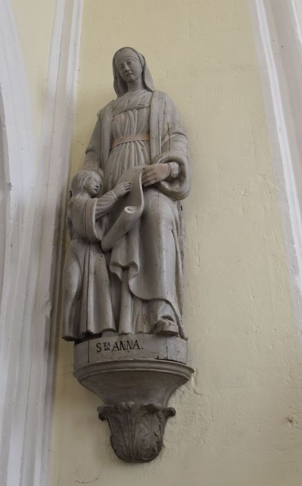 groupe sculpté : Éducation de la Vierge