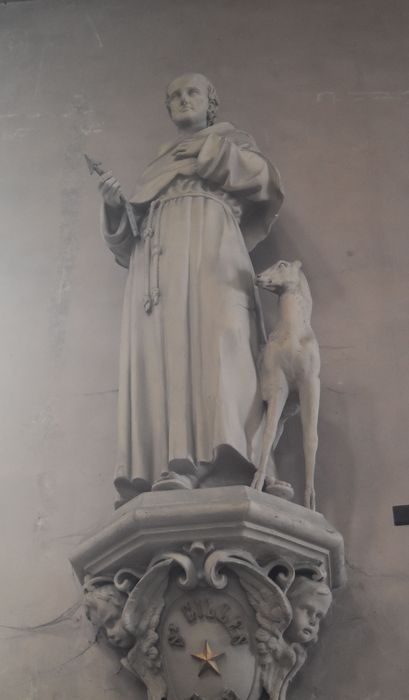 Statue et son socle : Saint Gilles