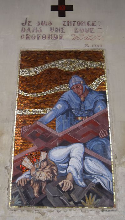 mosaïque (chemin de croix), détail d’une station