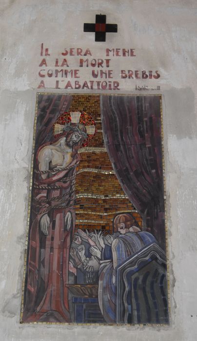 mosaïque (chemin de croix), détail d’une station
