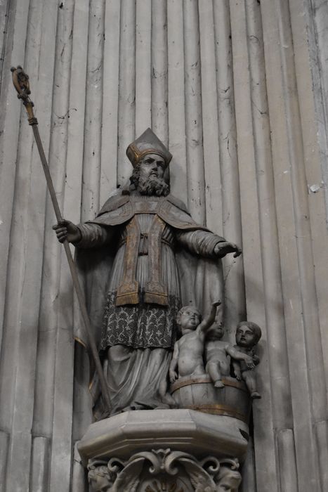 Groupe sculpté : Saint Nicolas
