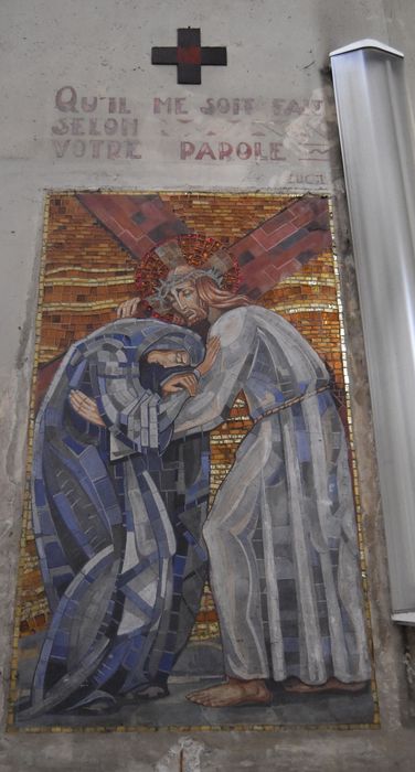 mosaïque (chemin de croix), détail d’une station