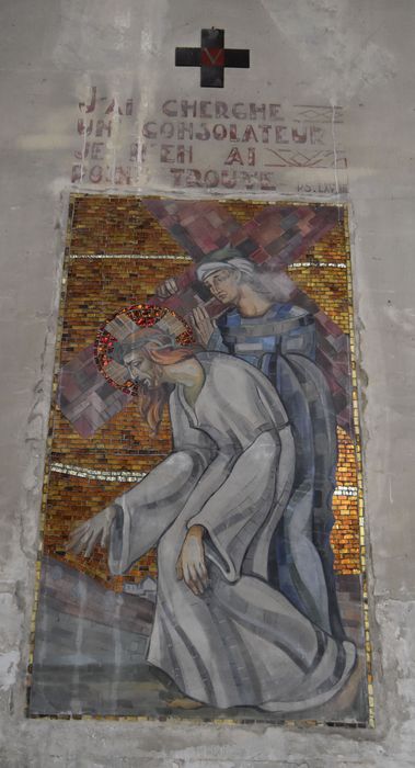 mosaïque (chemin de croix), détail d’une station