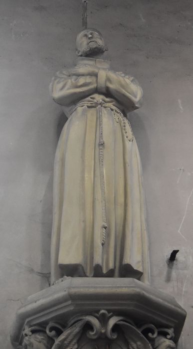 Statue et son socle : Saint François d'Assise