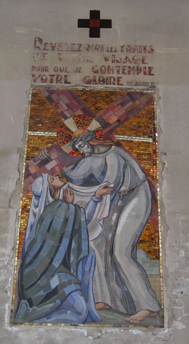 mosaïque (chemin de croix), détail d’une station