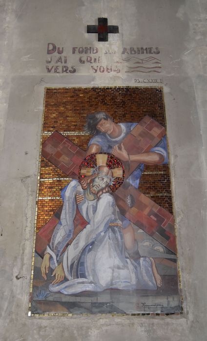 mosaïque (chemin de croix), détail d’une station