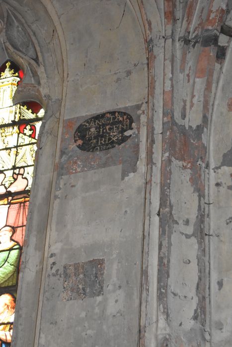 bas-côté ouest, peintures monumentales (fragments)