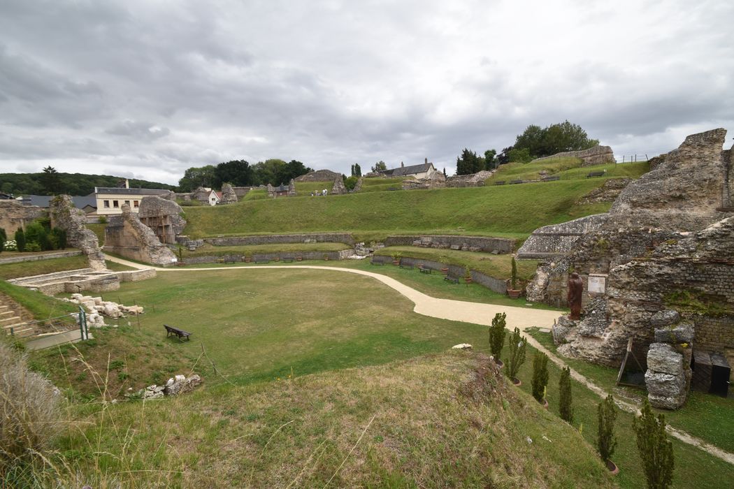 vue générale des ruines depuis le Nord-Ouest