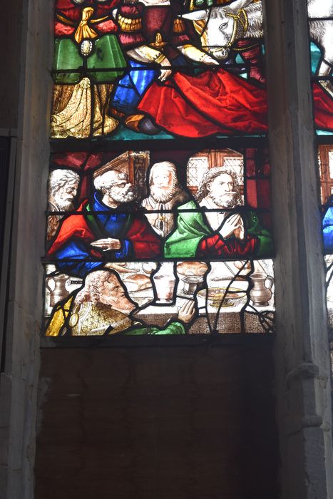 verrière figurée (baie 10), détail