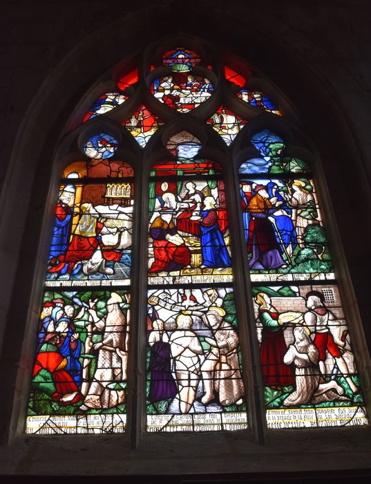 verrière figurée : Vie de saint Jean-Baptiste (baie 8)
