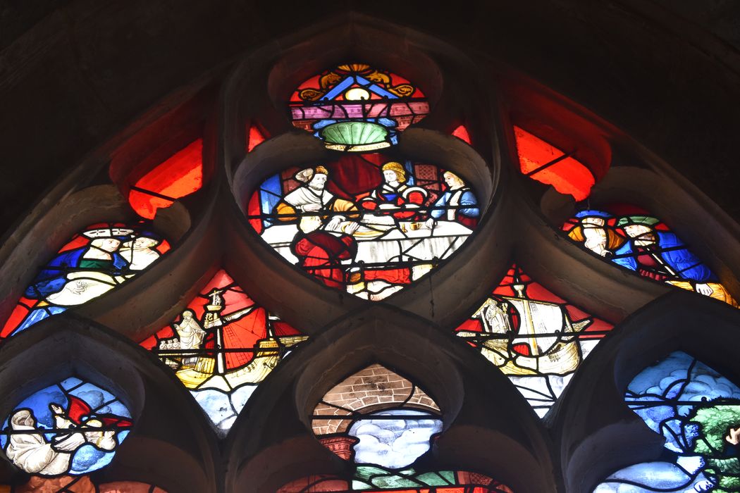 verrière figurée (baie 8), détail
