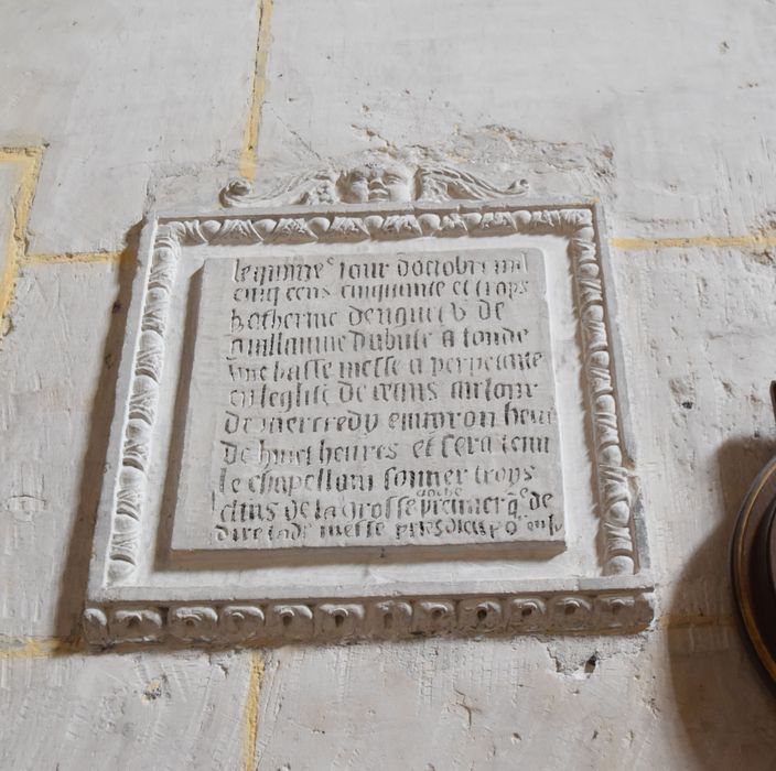 plaque funéraire de Katherine (?)