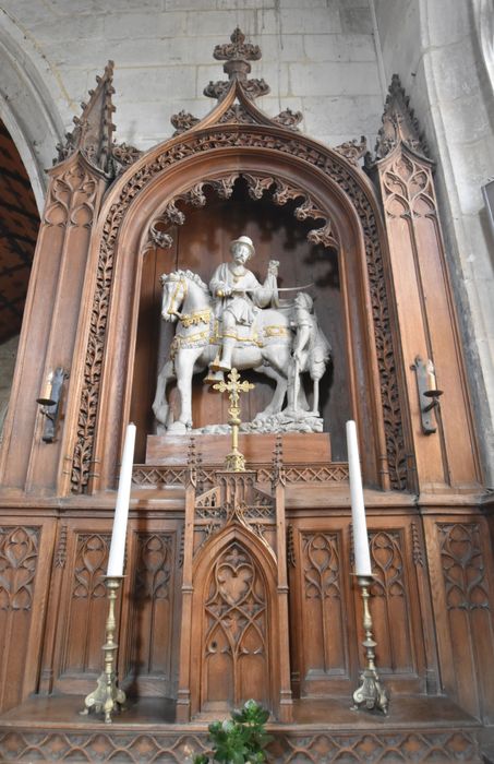 groupe sculpté : Charité de saint Martin