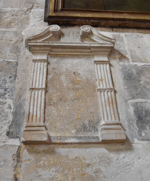 plaque funéraire de Pierre Bedouin