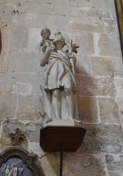 groupe sculpté : Saint Christophe