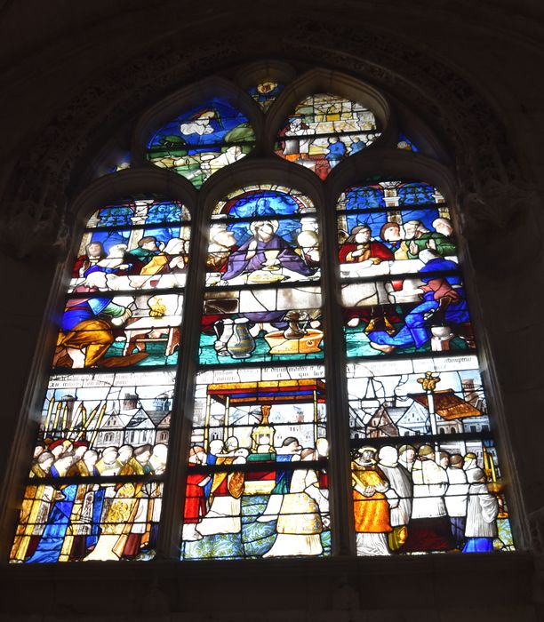 verrière : Cène, scène de procession