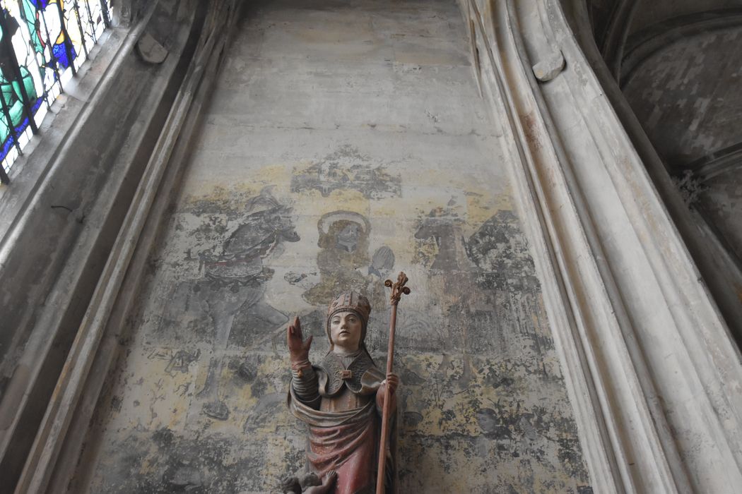 chapelle Saint-Nicolas, peinture monumentale : Vision de saint Hubert