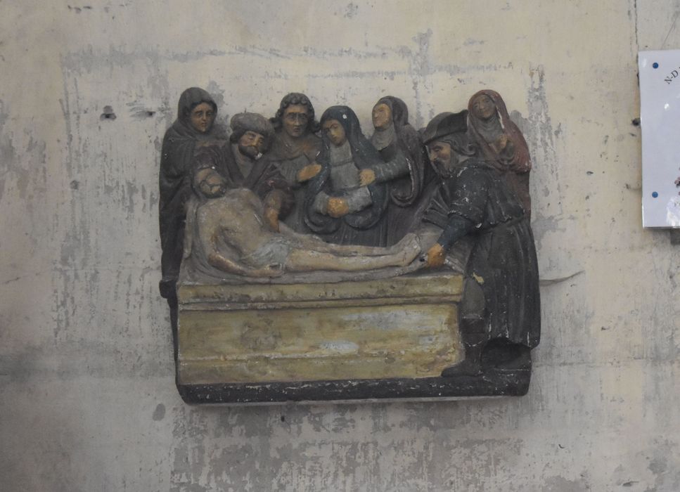 haut-relief : Mise au tombeau (la)