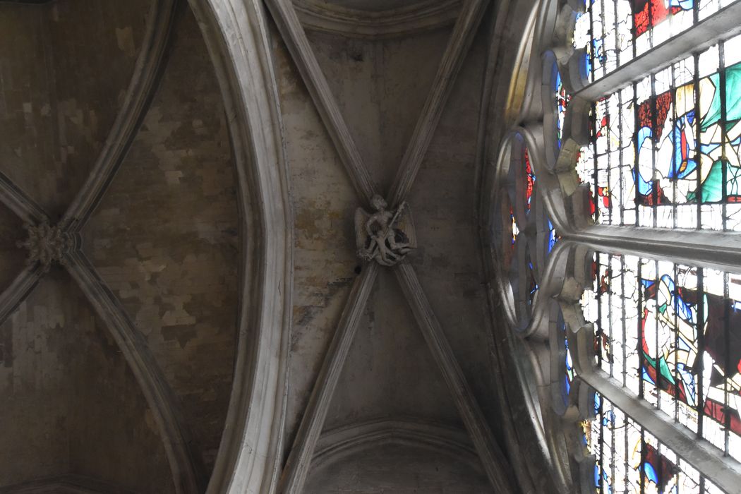 chapelle Saint-Michel, détail de la clef de voûte