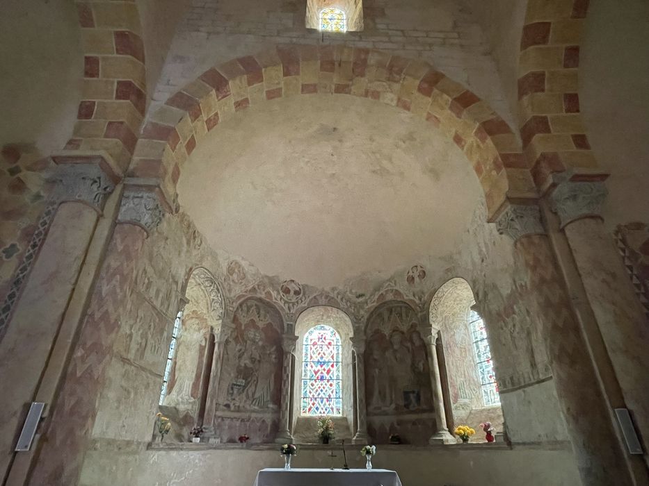 abside du choeur, peintures monumentales