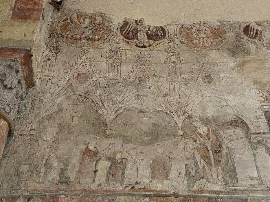 choeur, peintures monumentales, vue partielle