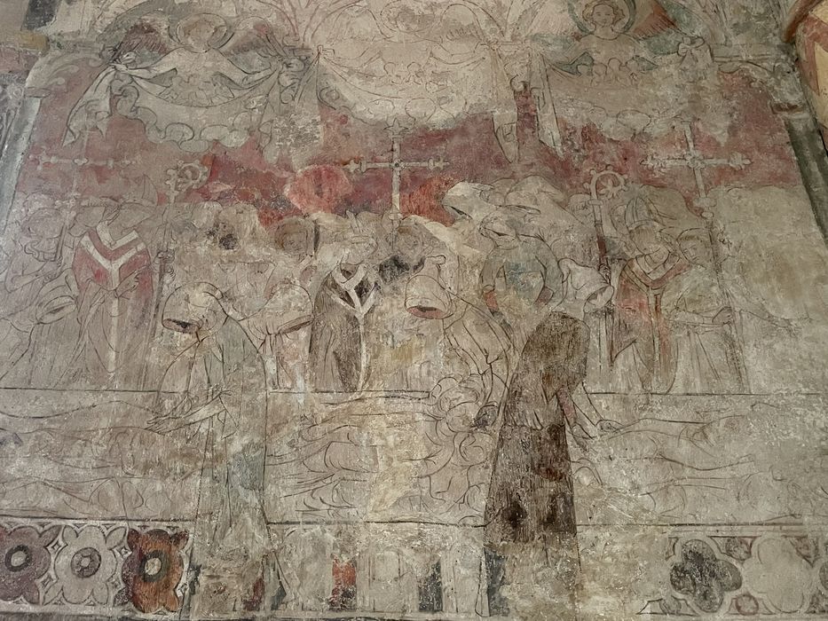 choeur, peintures monumentales, détail
