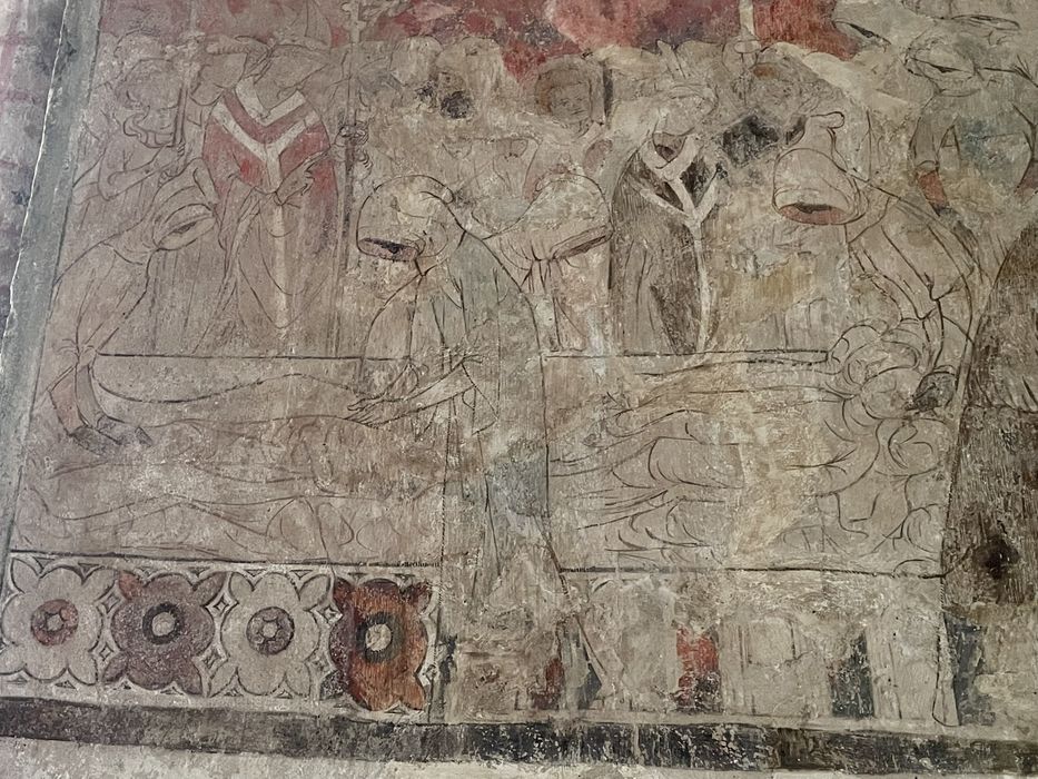 choeur, peintures monumentales, détail