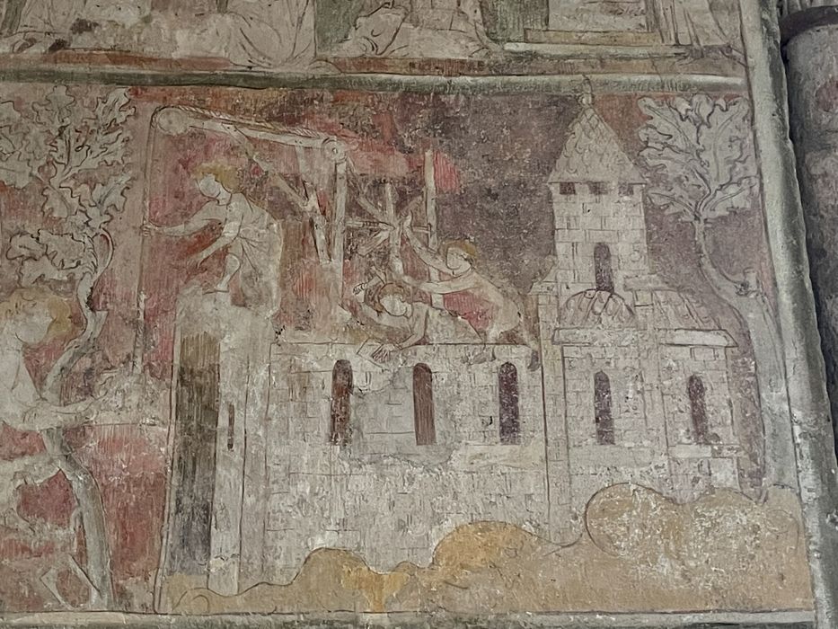 choeur, peintures monumentales, détail