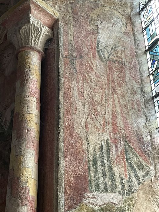 abside du choeur, peintures monumentales, détail