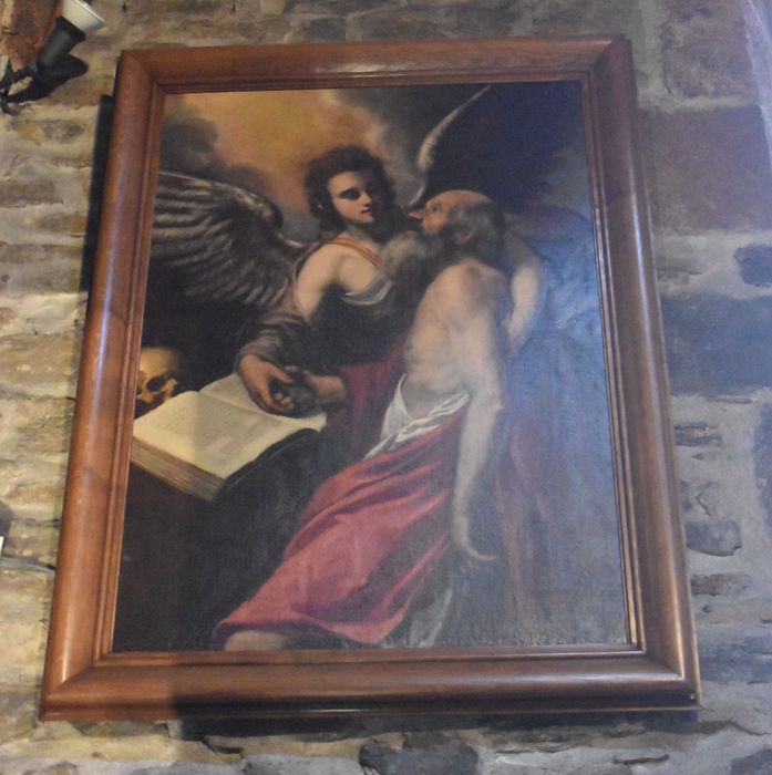 tableau : Saint Jérôme soutenu par un ange