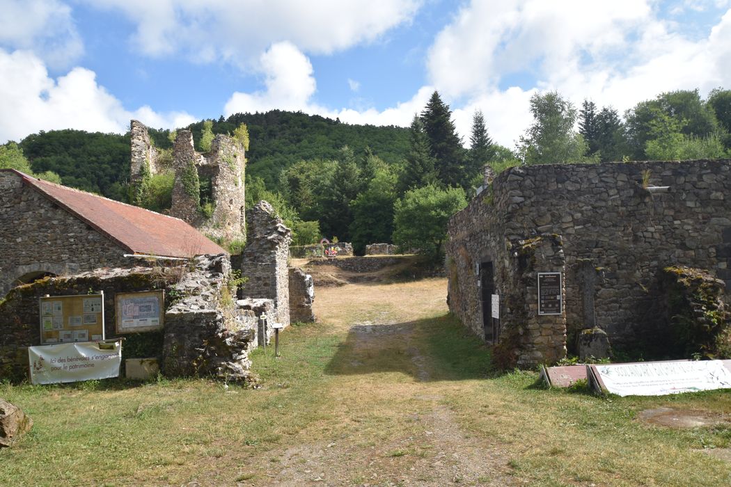 vue partielle des vestiges depuis le Sud