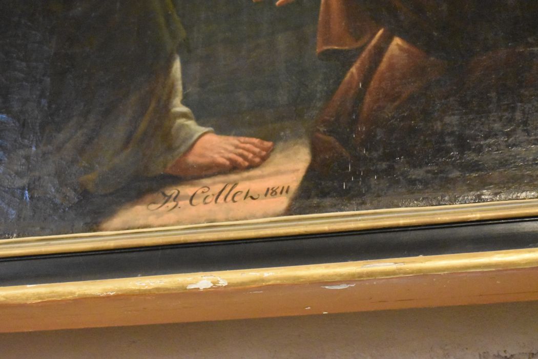 tableau : Transfiguration, détail de la signature