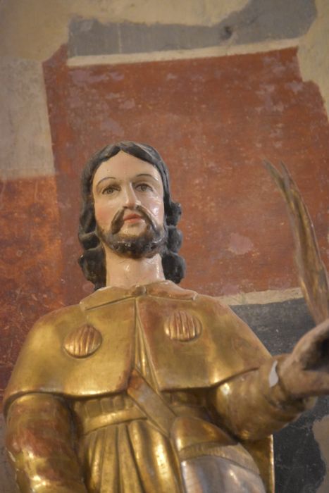 statue : Saint Roch, détail