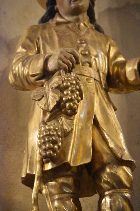 statue : Saint Verny, détail