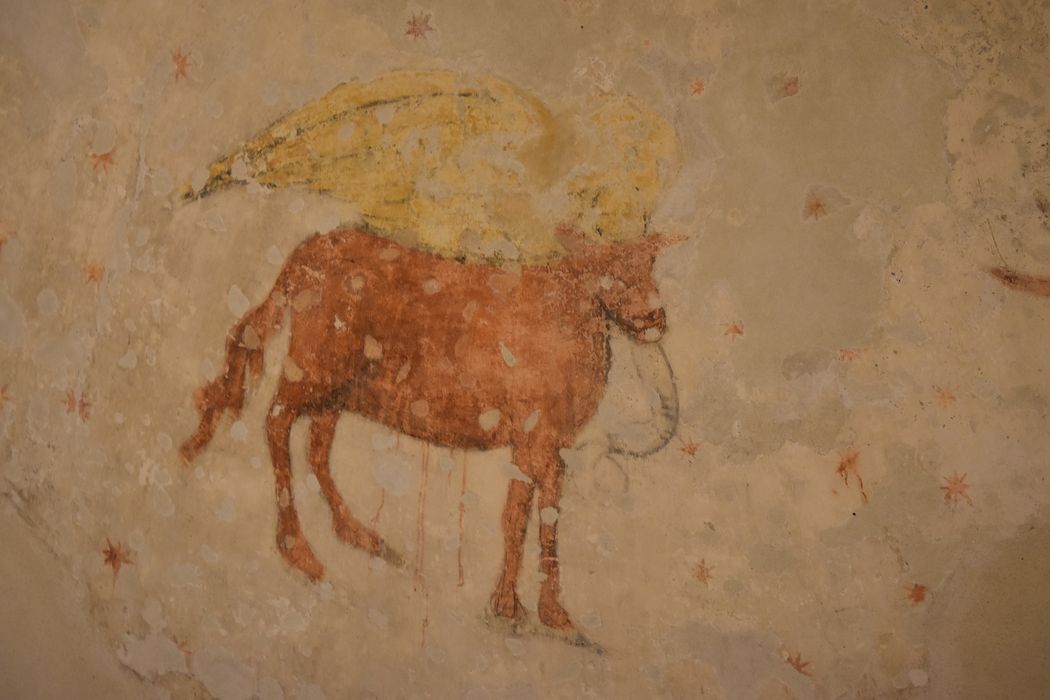absidiole sud, peinture monumentale (fragments), détail