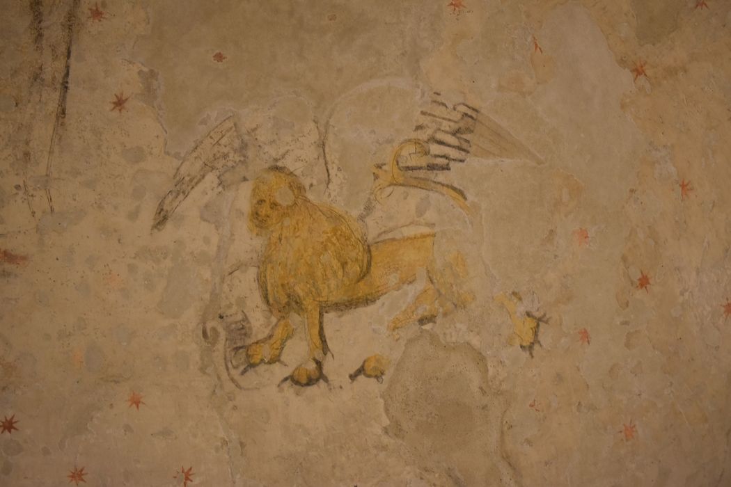 absidiole sud, peinture monumentale (fragments), détail