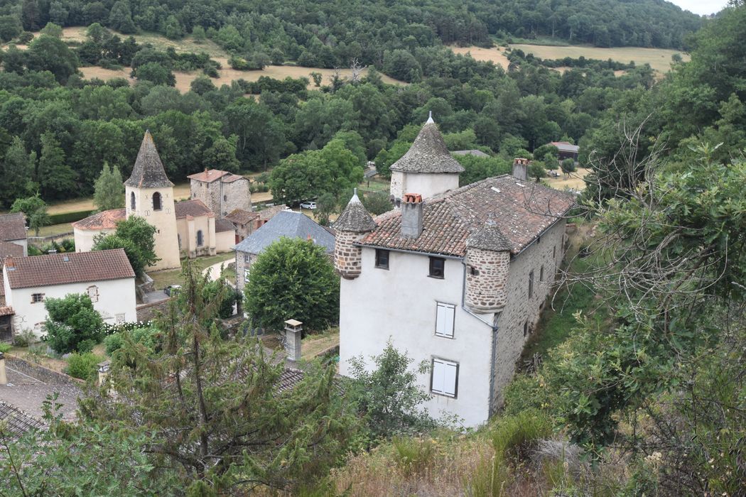vue partielle du château dans son environnement depuis le Nord-Est