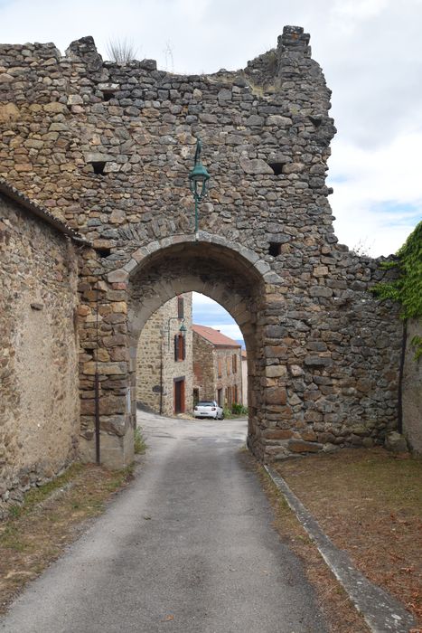 porte fortifiée, élévation ouest