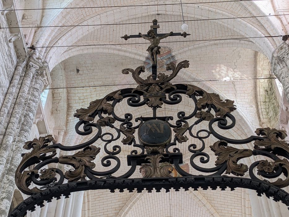clôture de choeur, vue partielle