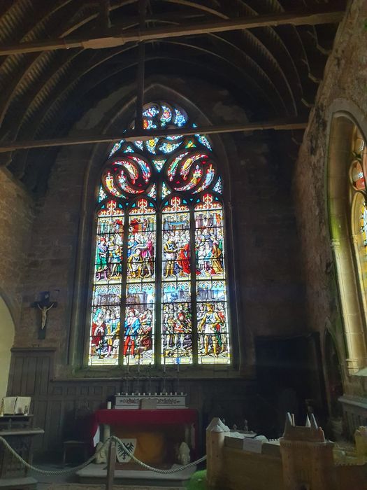 chapelle, grande verrière du chevet