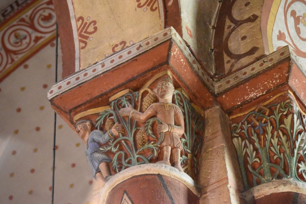 détail d’un chapiteau sculpté