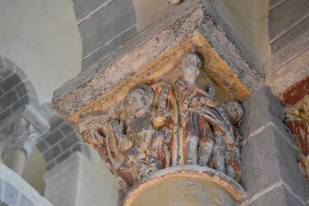 détail d’un chapiteau sculpté