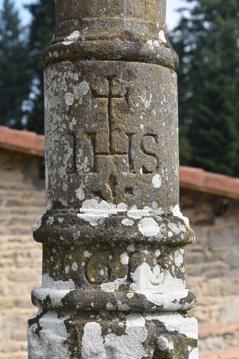 détail de l’inscription sur le fût