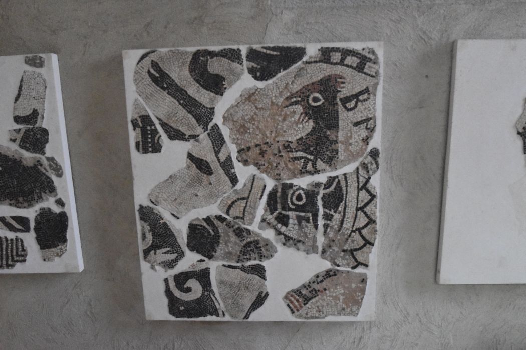fragments d’un revêtement mural (mosaïque)