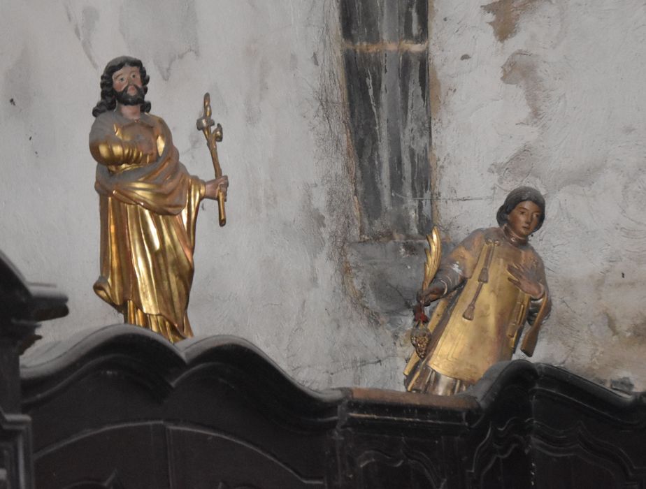 statues : Saint Joseph, saint Verny