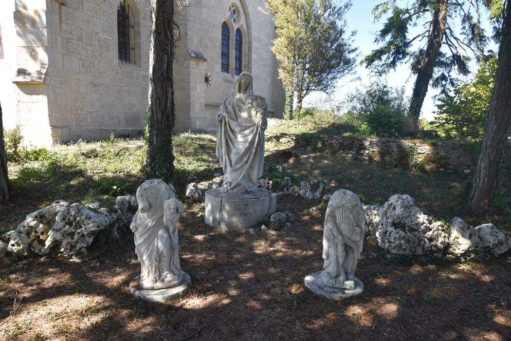 statues : Saint Roch, Vierge à l’Enfant
