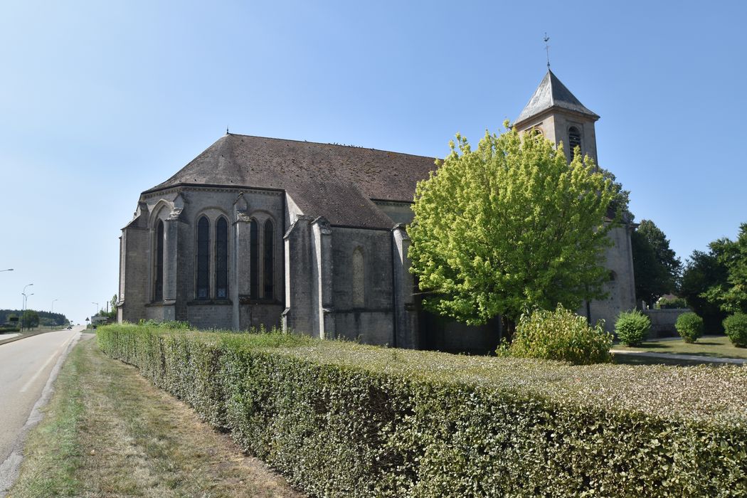 façade latérale nord, vue partielle