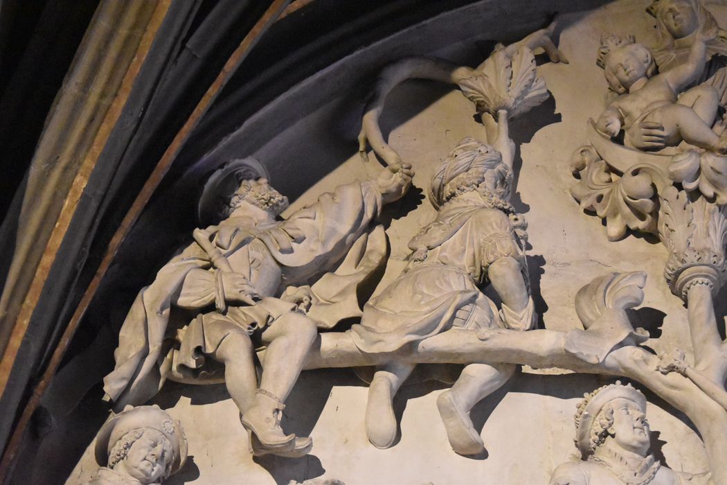 haut-relief : Arbre de Jessé, vue partielle